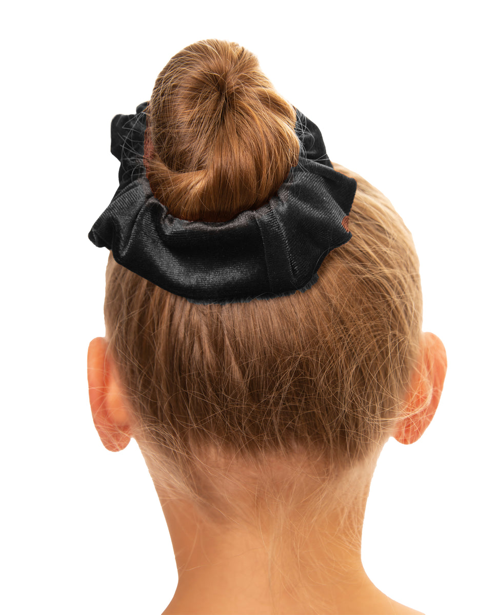 Black sale hair scrunchie