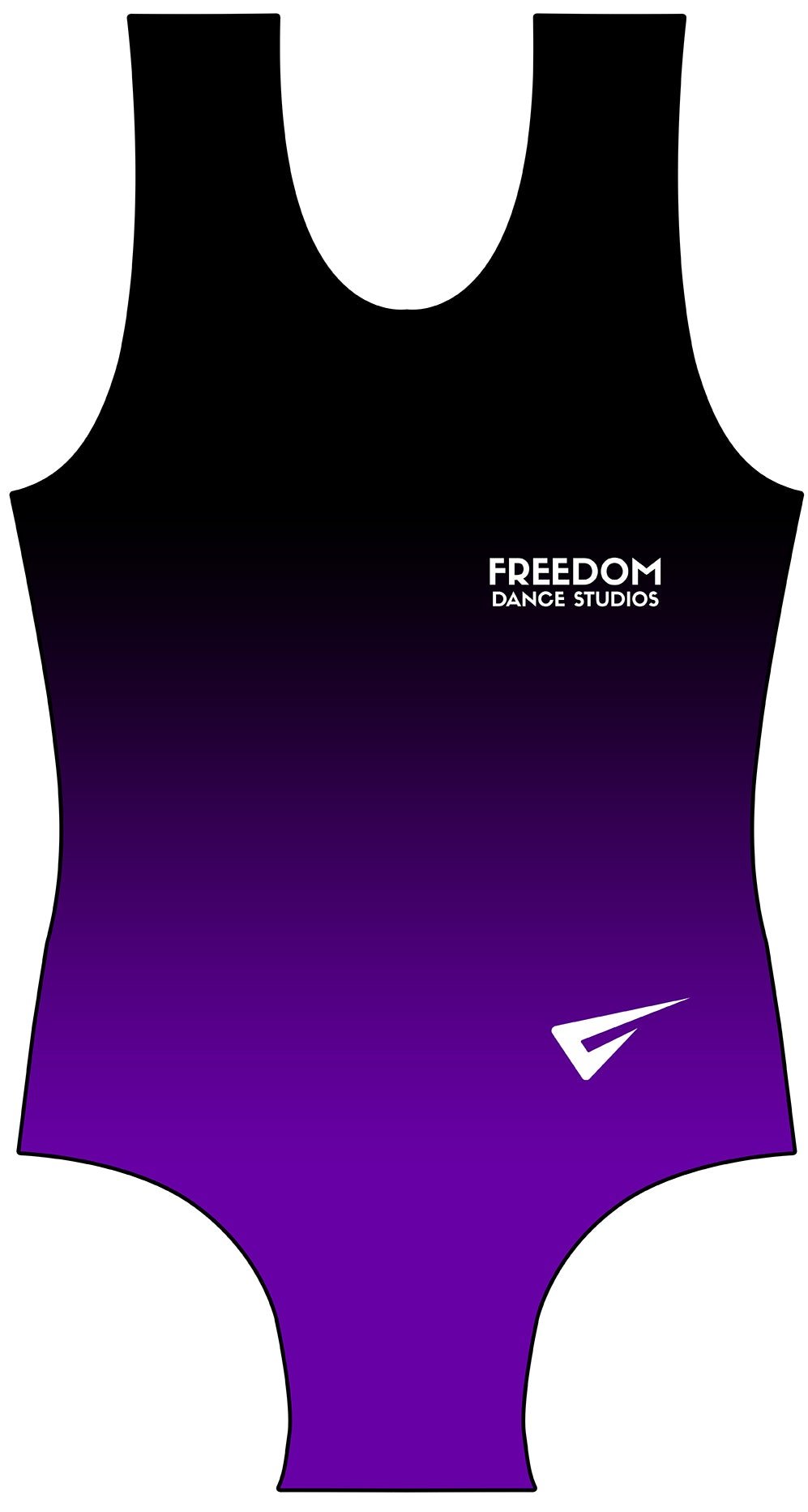 Freedom Dance Studios Sleeveless Club Uniform Leotard for Boys and Men