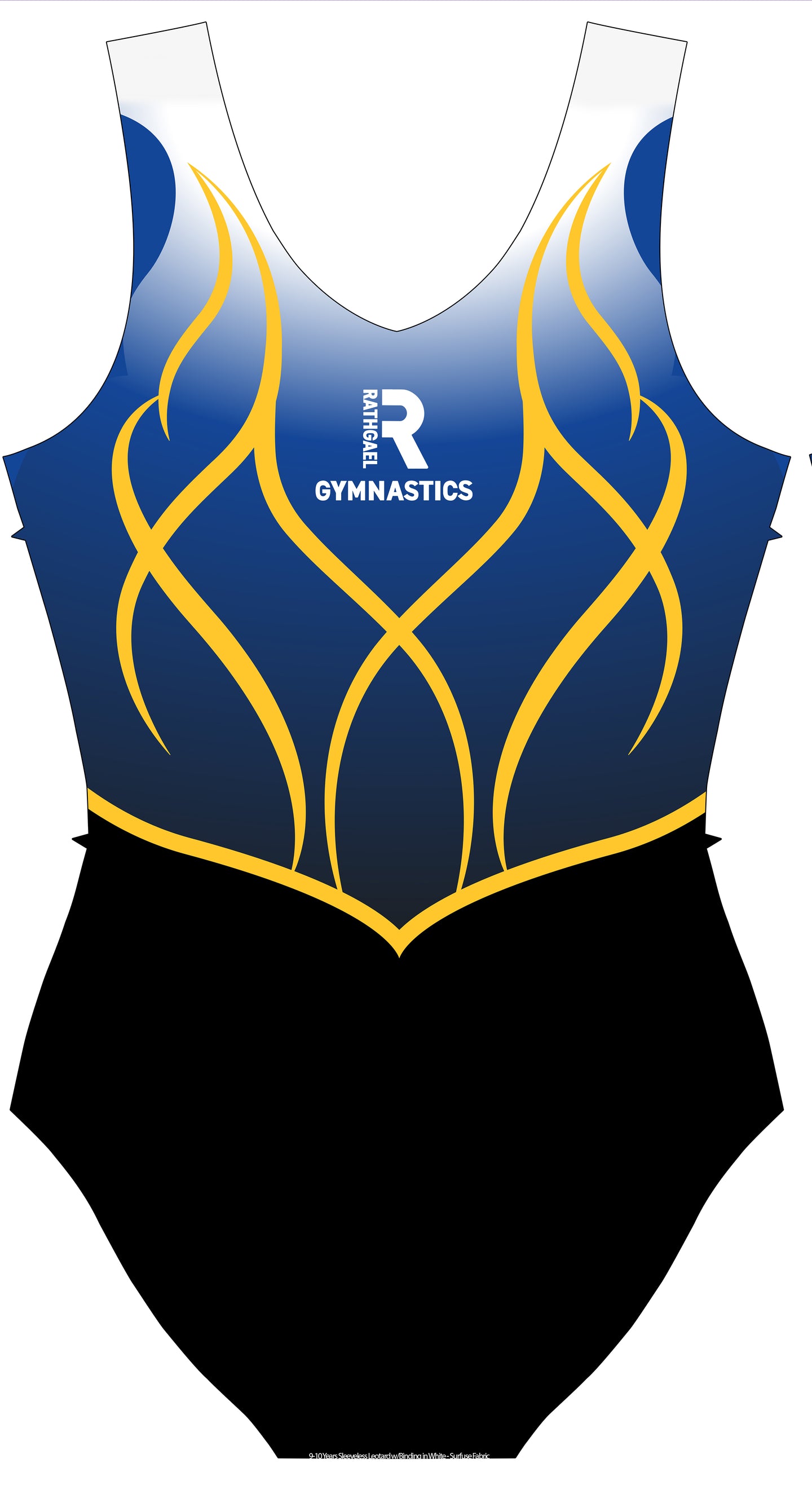 Rathgael Gymnastics Club Uniform Sleevelesss Tank Leotard for Girls