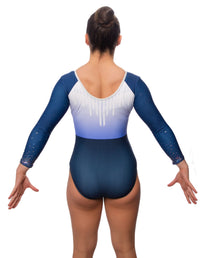 Arlet Blue Long Sleeve Deluxe Gymnastics Leotard