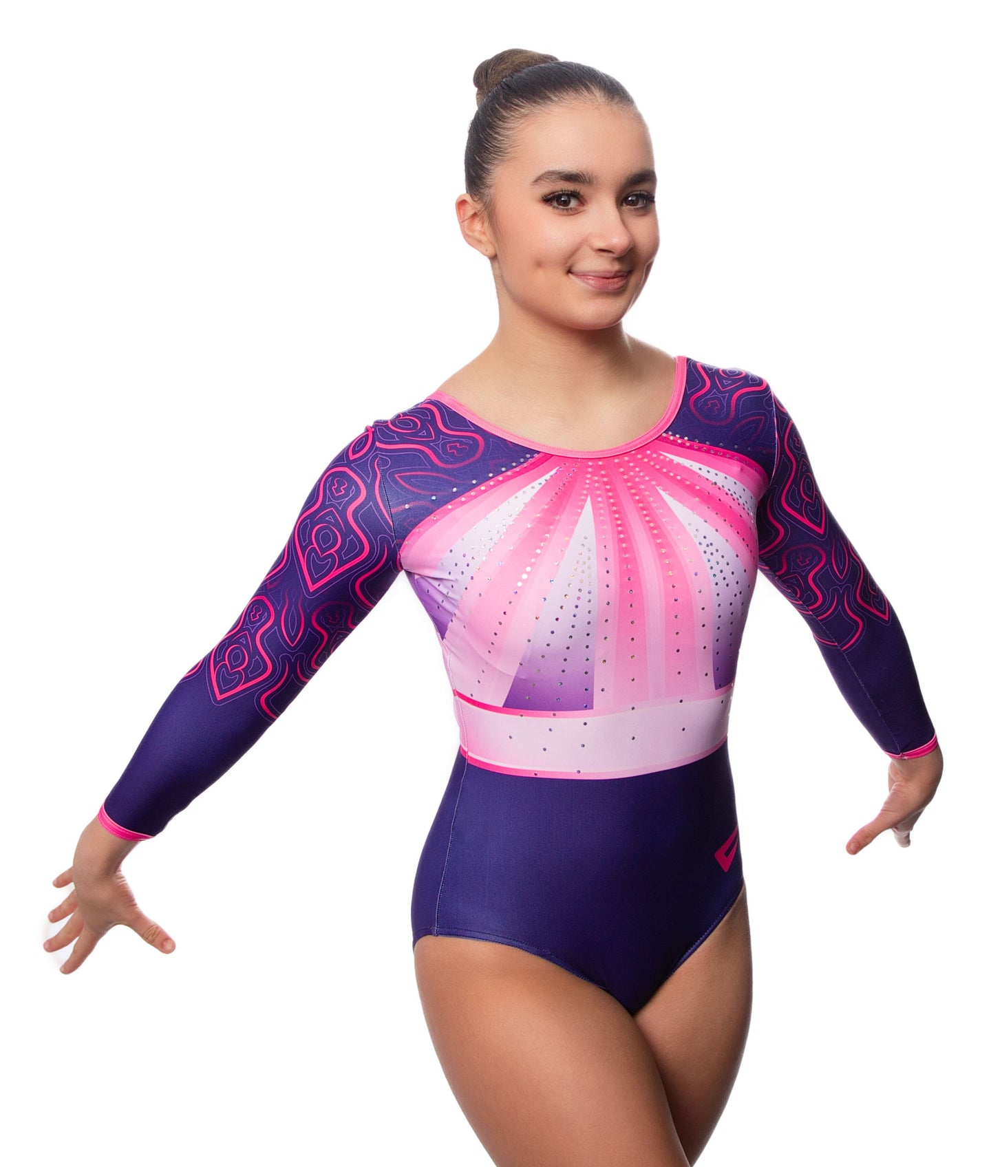 Xyla Long Sleeve Deluxe Gymnastics Leotard