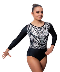 Isla Monotone Long Sleeve Deluxe Gymnastics Leotard