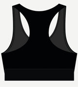 Ultra Train 350 Black Activewear Compression Fabric Crop Top