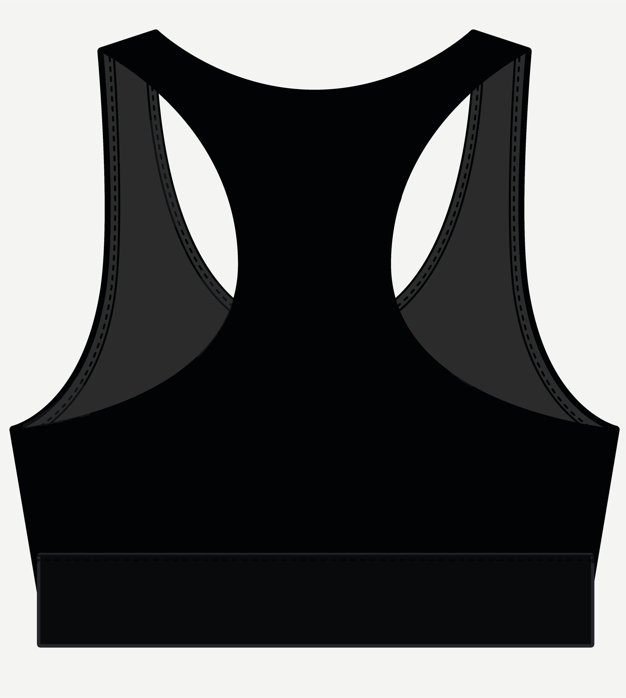 Ultra Train 350 Black Activewear Compression Fabric Crop Top