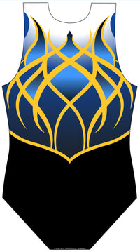 Rathgael Gymnastics Sleeveless Club Uniform Leotard for Boys and Men