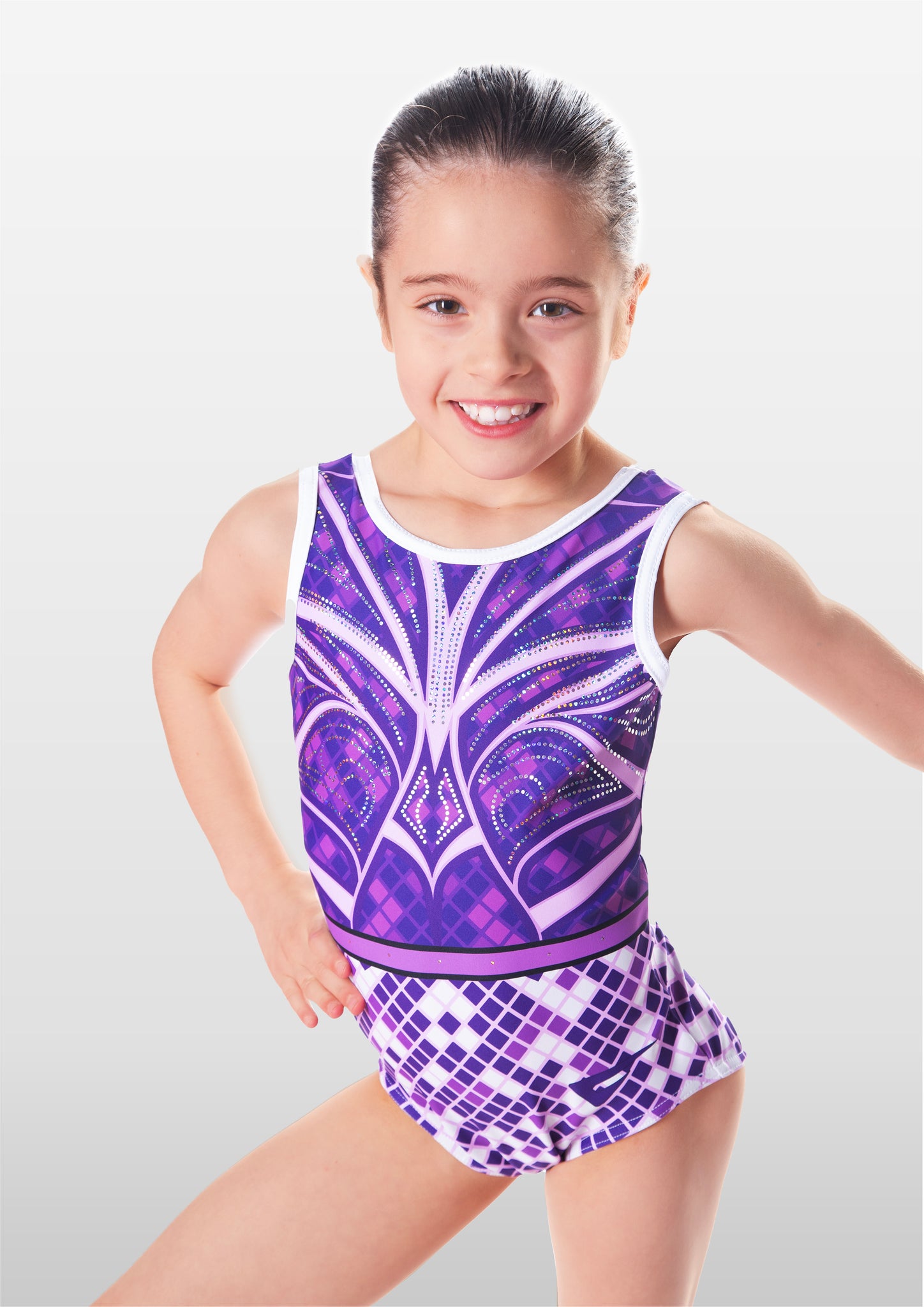 Bellatrix Sleeveless Tank Girls Gymnastics Leotard Velocity Pro Sport