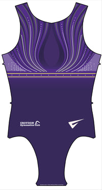 Croydon Gymnastics Club Sleeveless Tank Girls Uniform Leotard