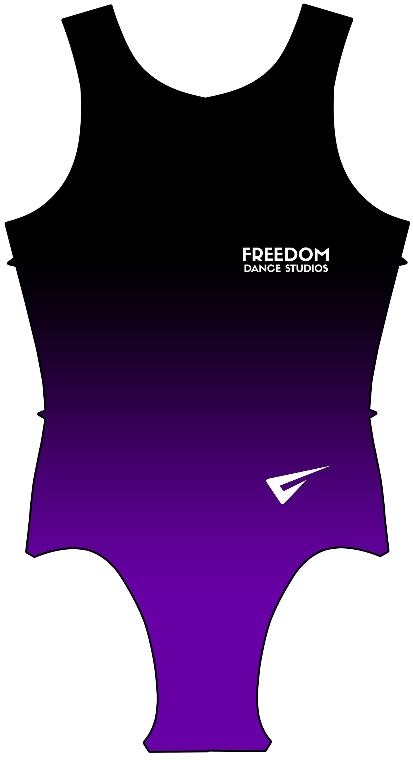 Freedom Dance Studios Sleeveless Girls Training Gymnastics Leotard