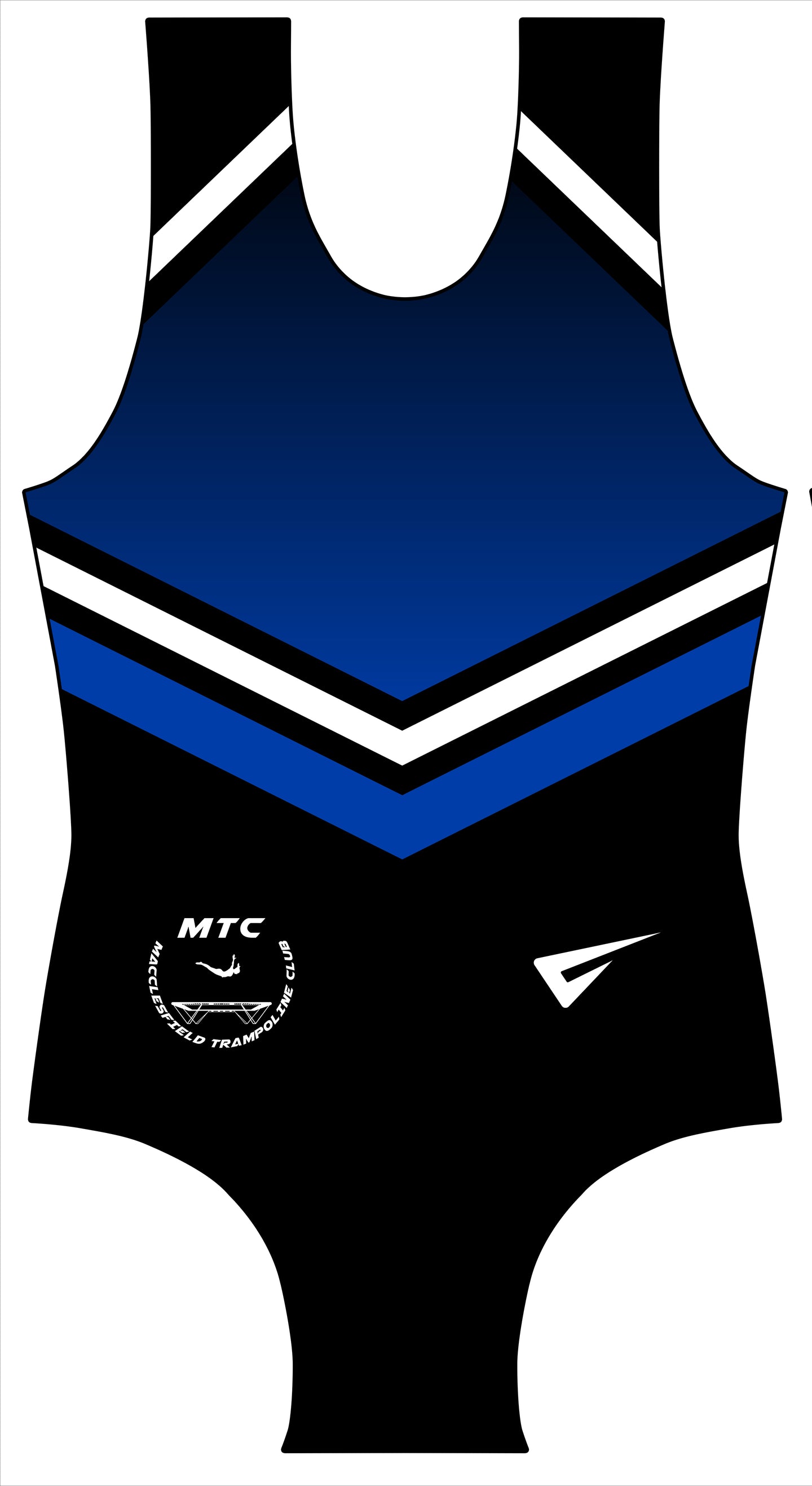 Macclesfield Trampoline Club Sleeveless Tank Club Uniform Leotard for Boys and Men