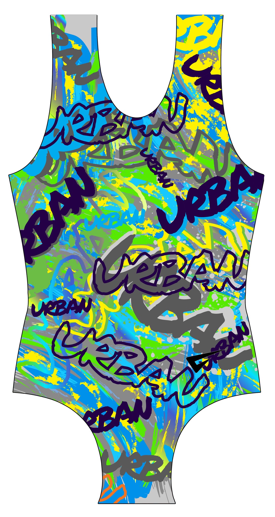 Urban School of Gymnastics Sleveless Leotard for Boys and Men ...