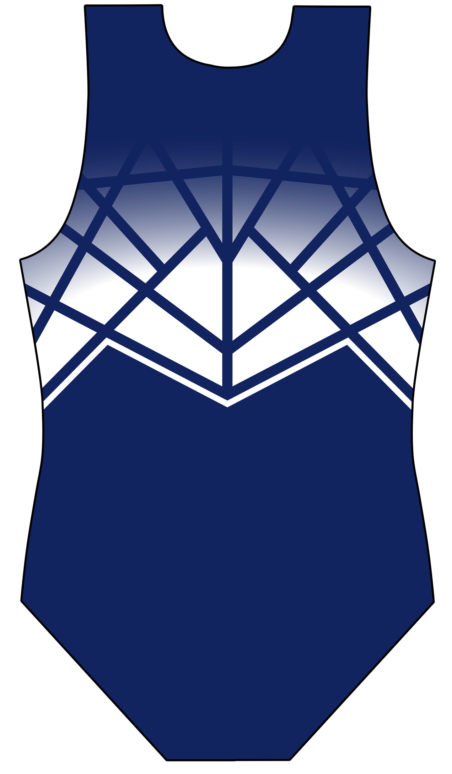 Celeste Navy Blue Gymnastics Sleeveless Leotard for Boys and Men