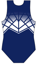 Celeste Navy Blue Gymnastics Sleeveless Leotard for Boys and Men