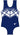 Celeste Navy Blue Gymnastics Sleeveless Leotard for Boys and Men