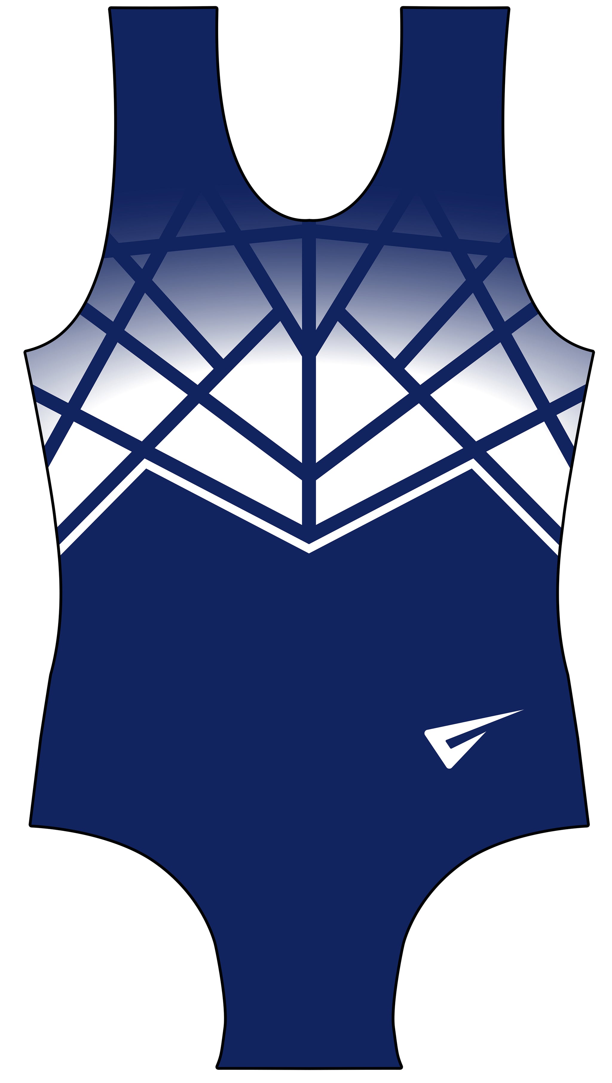 Celeste Navy Blue Gymnastics Sleeveless Leotard for Boys and Men