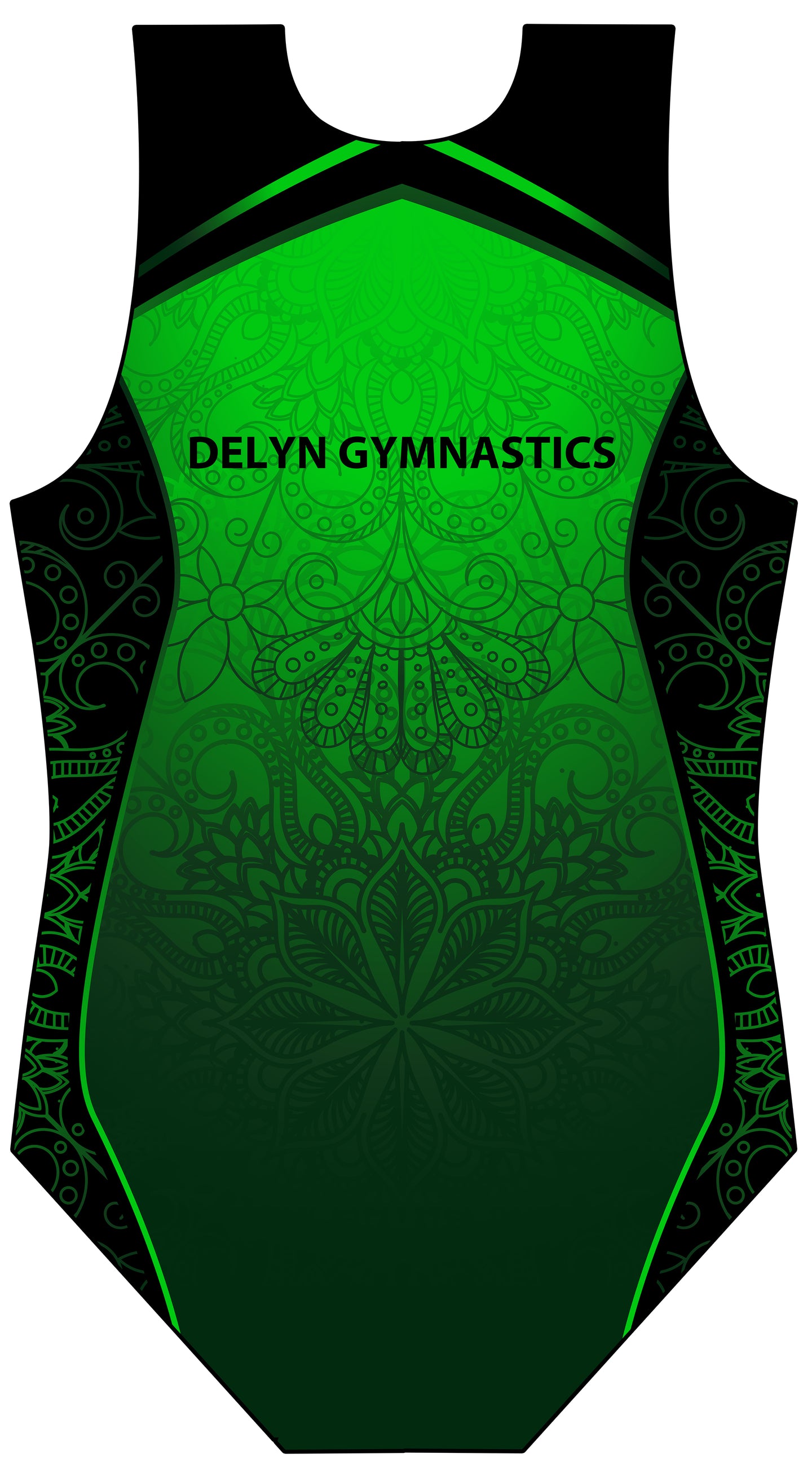 Delyn Gymnastics Club Sleeveless Tank Club Uniform Leotard for Boys and Men