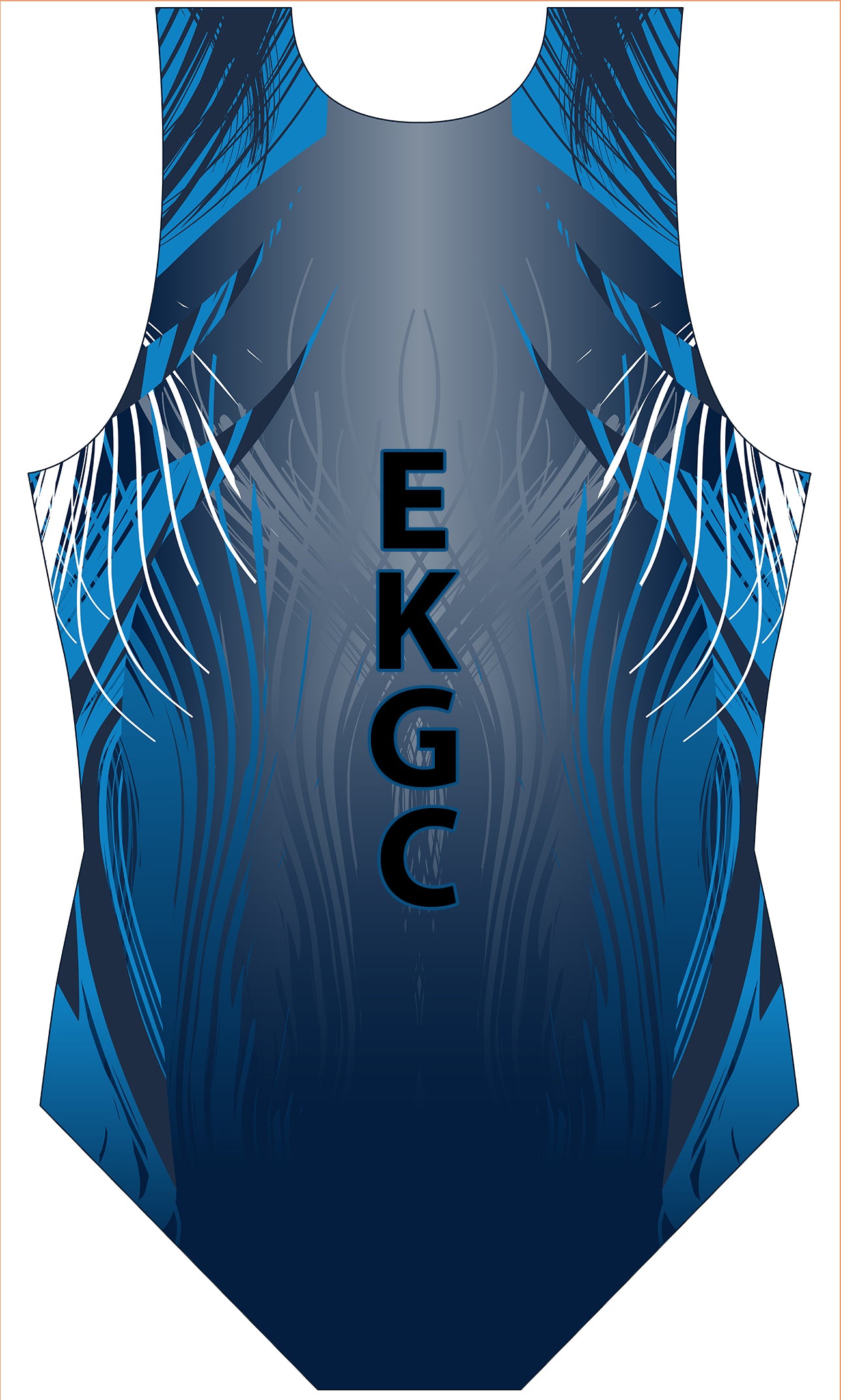 East Kilbride Gymnastics Club Viper Sleeveless Tank Club Uniform Leotard for Boys and Men