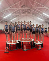 East Kilbride Medea Blue Sleeveless Girls Training Gymnastics Leotard