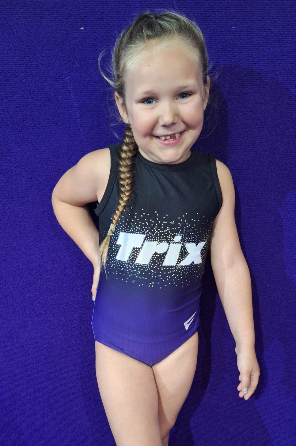 Trix Academy Sleeveless Girls Training Gymnastics Leotard