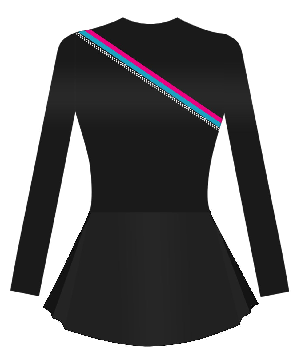 Fusion Roller Skating Competition Long Sleeved Skater Dress