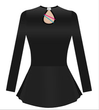 Fusion Roller Skating Competition Long Sleeved Skater Dress