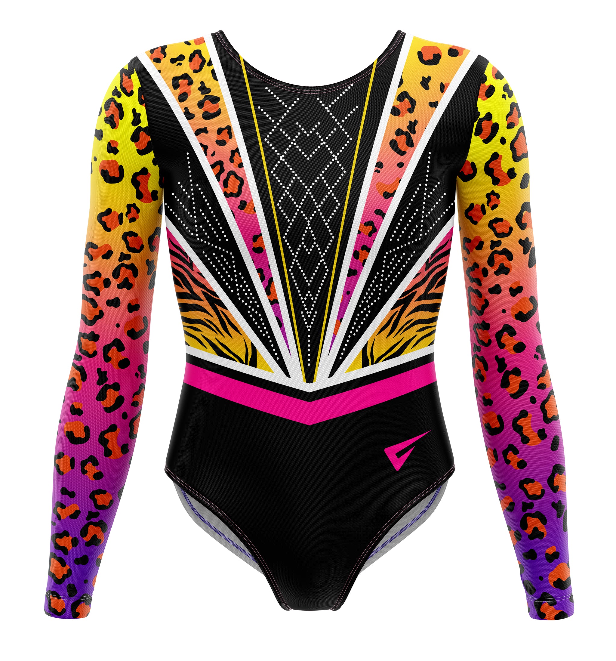 Neon Jungle Long Sleeve Deluxe Gymnastics Leotard