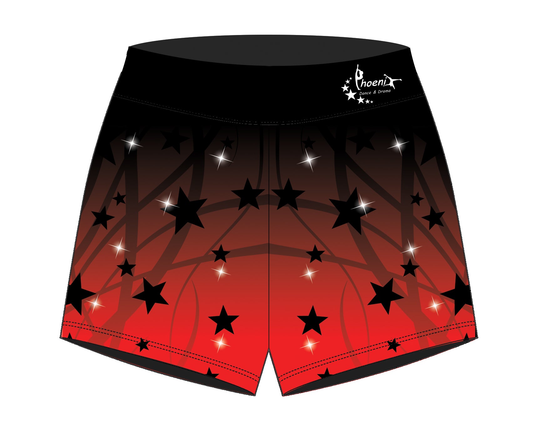 Phoenix Dance and Drama Uniform Recreational Girls Club Gym Shorts