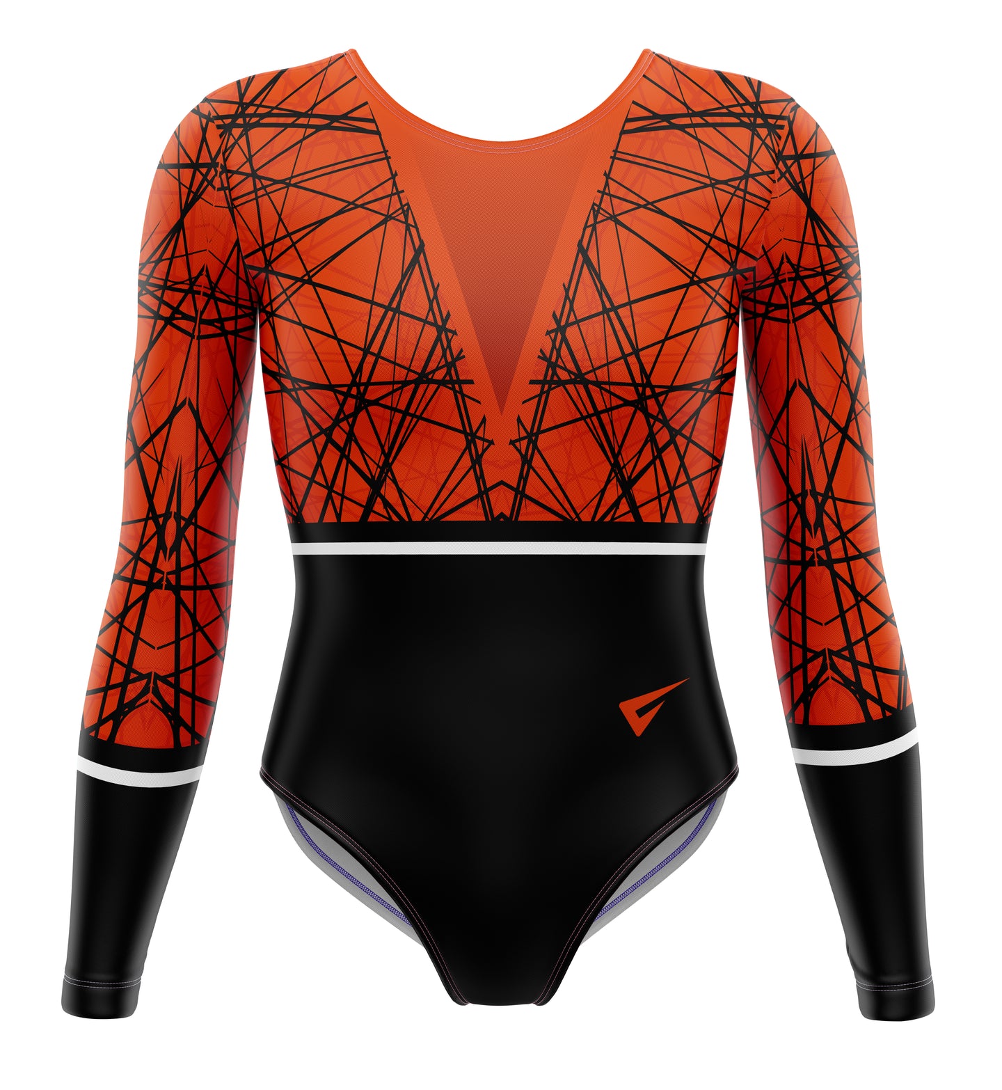 Phoenixwood Gymnastics Club Chaos Long Sleeve Gymnastics Leotard for Girls