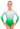 Radiant Silver to Green Long Sleeve Gymnastics Leotard