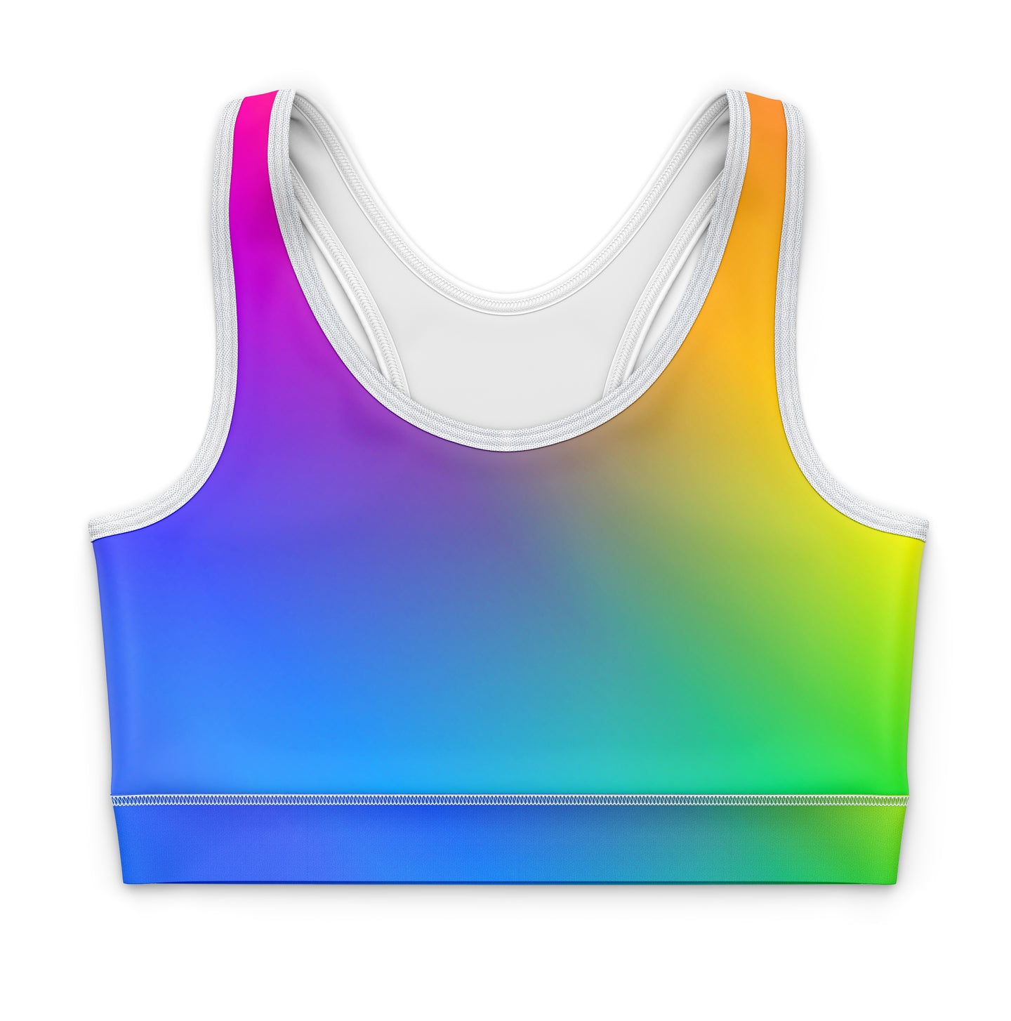 Rainbow Shiny Foil Mystique Crop Top and Shorts Activewear Set