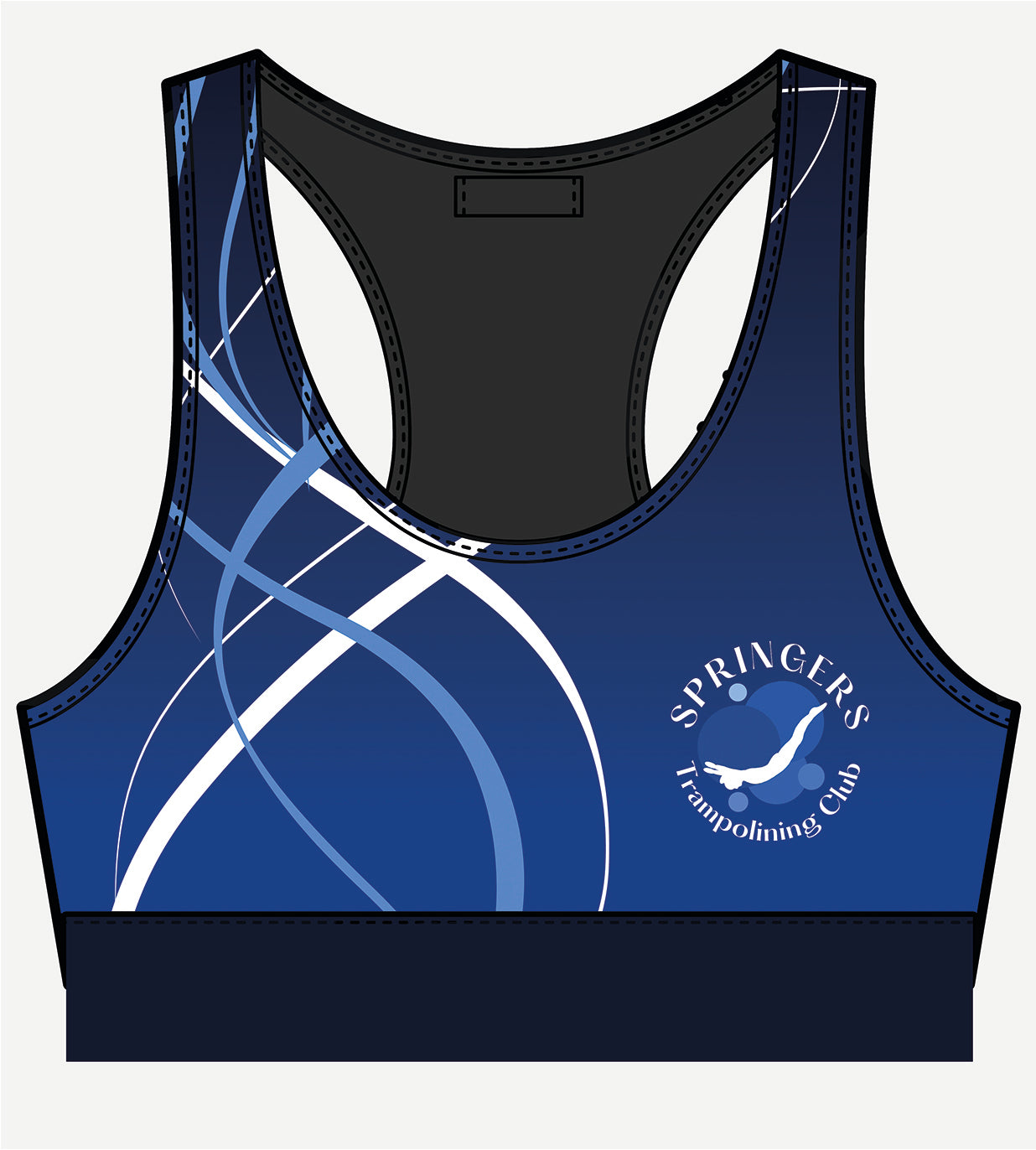 Springers Trampolining Uniform Activewear Crop Top