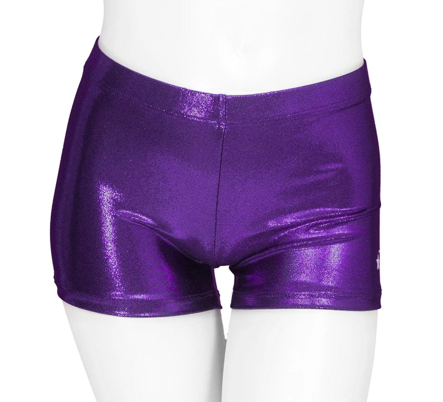 Radiant Purple Girls Gymnastics Gym Shorts