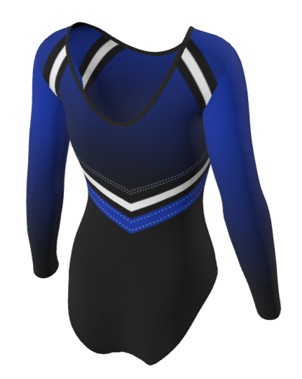 WLGC Contender Club Uniform Long Sleeve Gymnastics Leotard for Girls