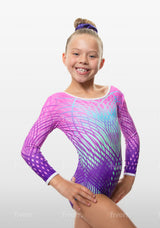 Polaris Long Sleeve Gymnastics Leotard for Girls