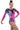 Alexis Neon in Pink Purple Deluxe Long Sleeve Gymnastics Leotard