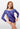 Elara Blue Long Sleeve Deluxe Gymnastics Leotard