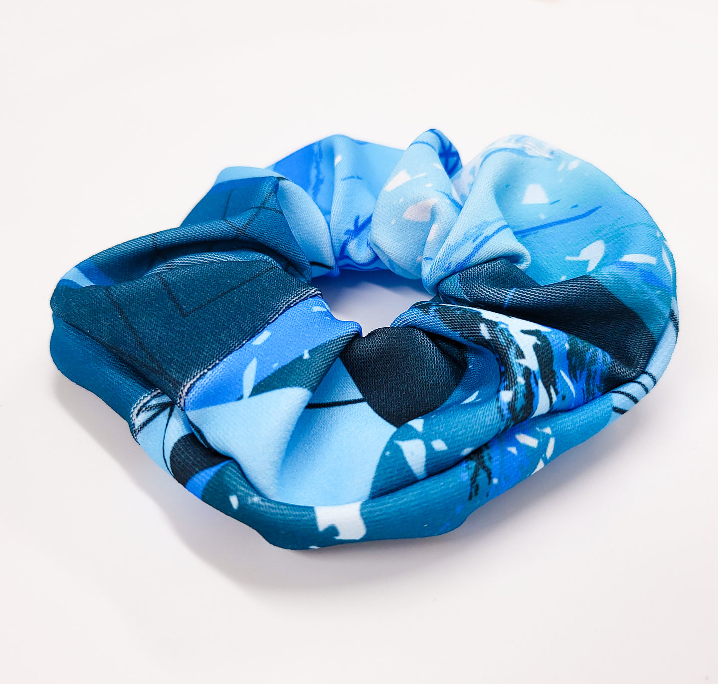 Kiki Blue Hair Scrunchie