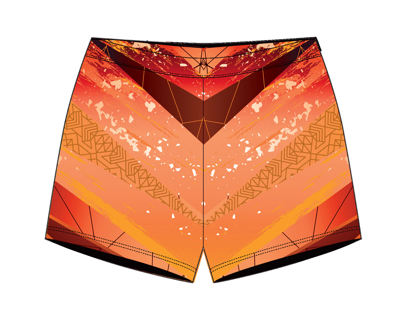 Kiki Orange Girls Gymnastics Gym Shorts