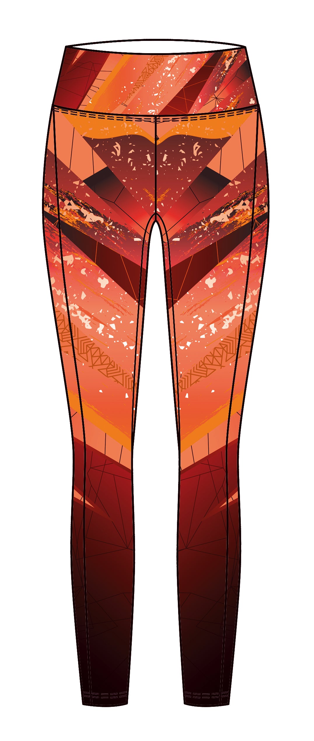 Kiki Orange Girls Gym Activewear Leggings