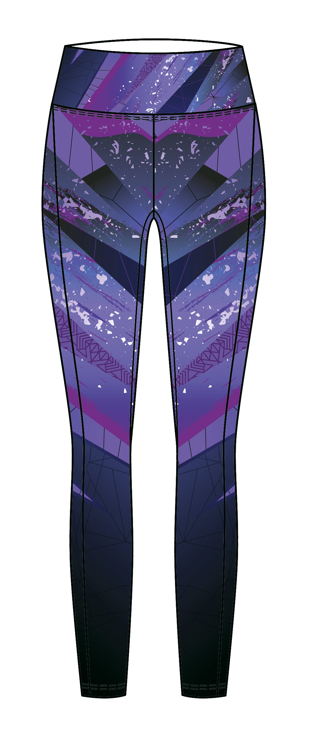 Kiki Purple Girls Gym Activewear Leggings