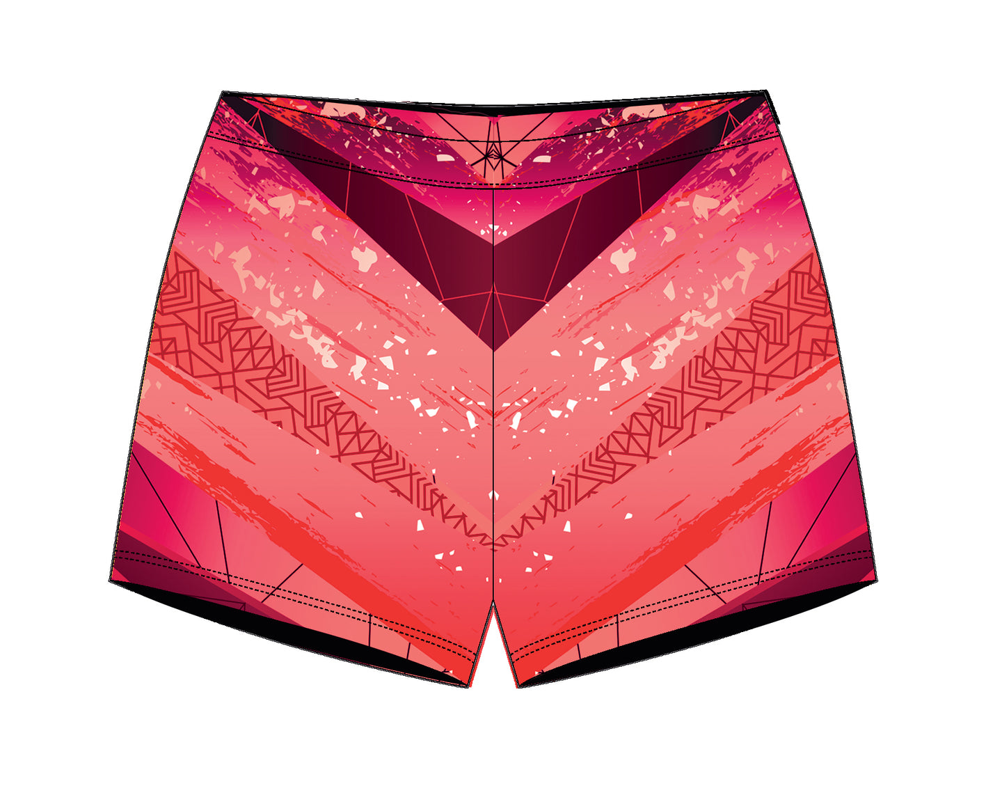 Kiki Red Girls Gymnastics Gym Shorts