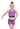 Tie Dye Pink n Blue Crop Top and Shorts Activewear Set