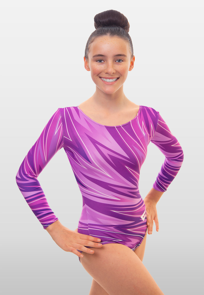 Warrior Long Sleeved Gymnastics Leotard Velocity Pro Sport 