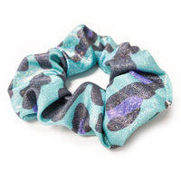 Wild Turquoise Hair Scrunchie